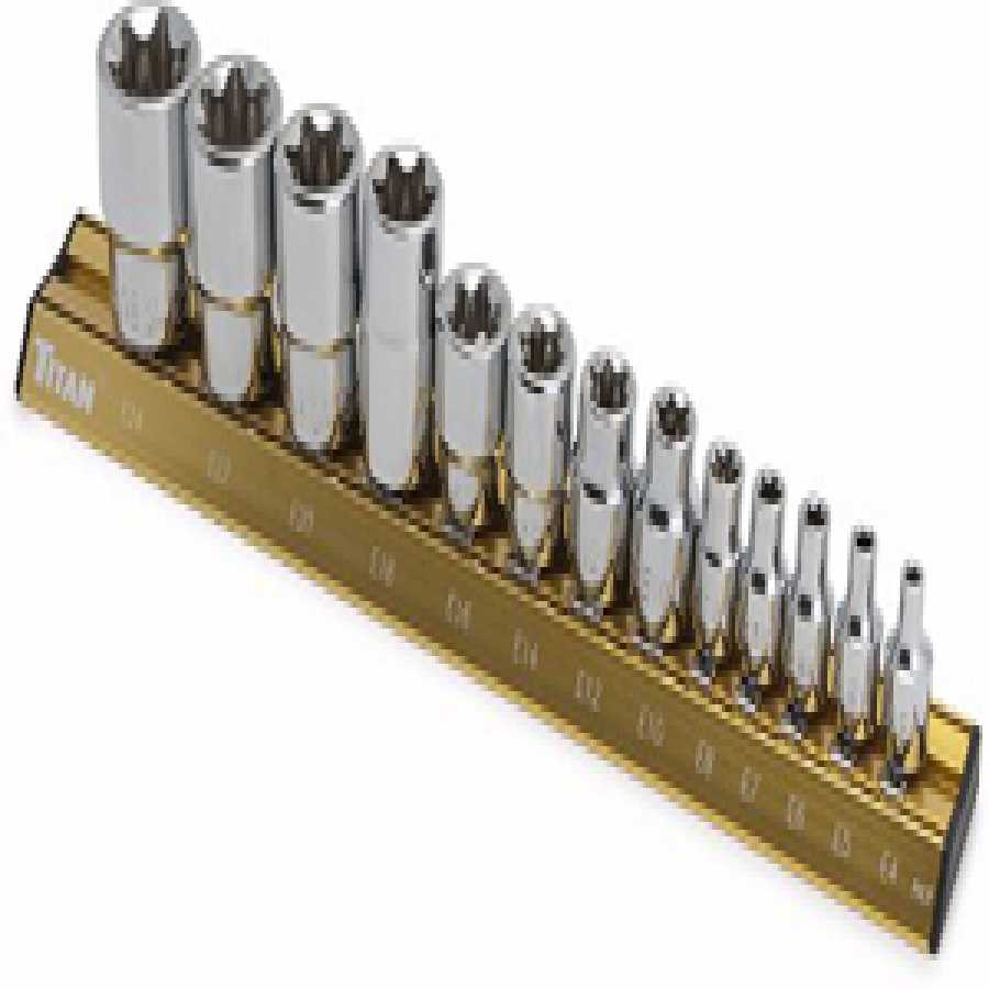 13 Pc. E-Star Socket Set