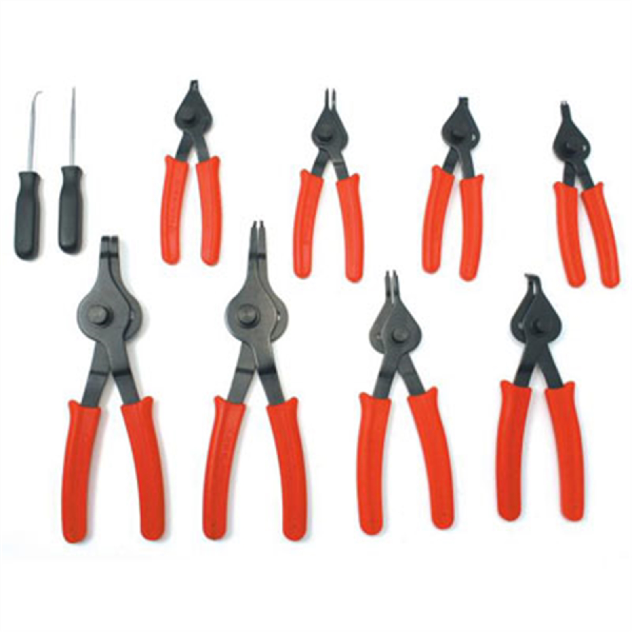 10 Pc Fixed Tip Snap Ring Set