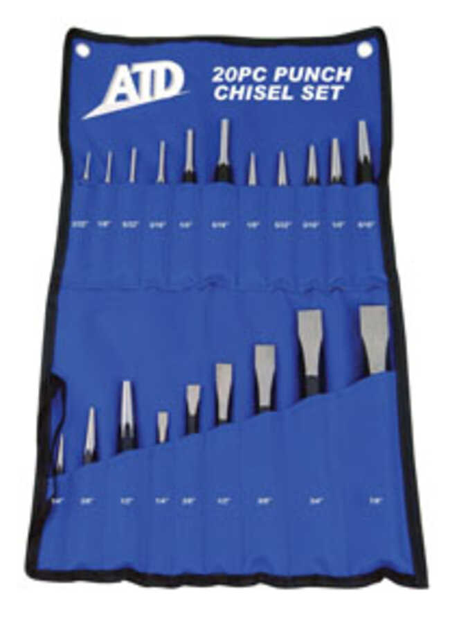 20PC PUNCH AND CHISEL SET