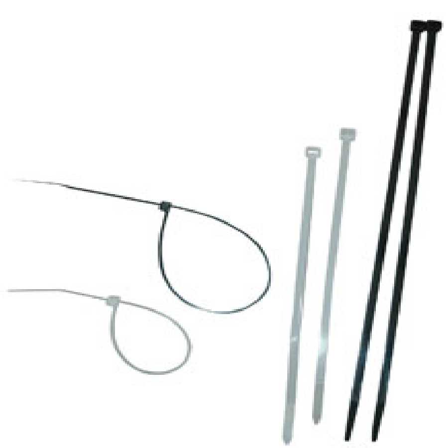 36" NYL CABLE TIES BLK UV 25PC