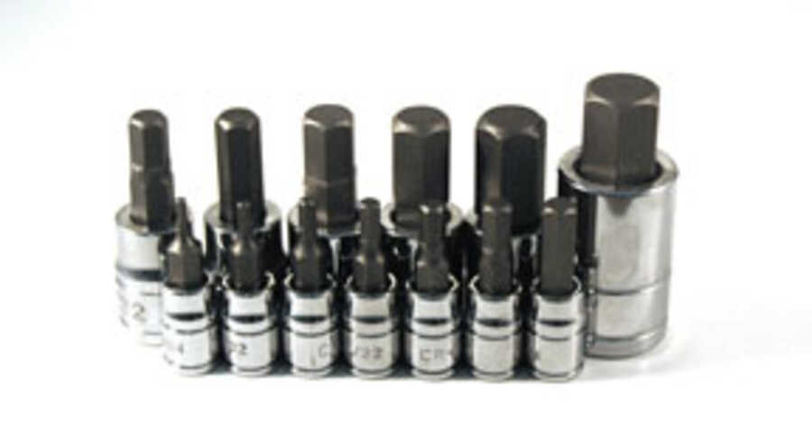 13PC SAE HEX BIT SOCKET SET