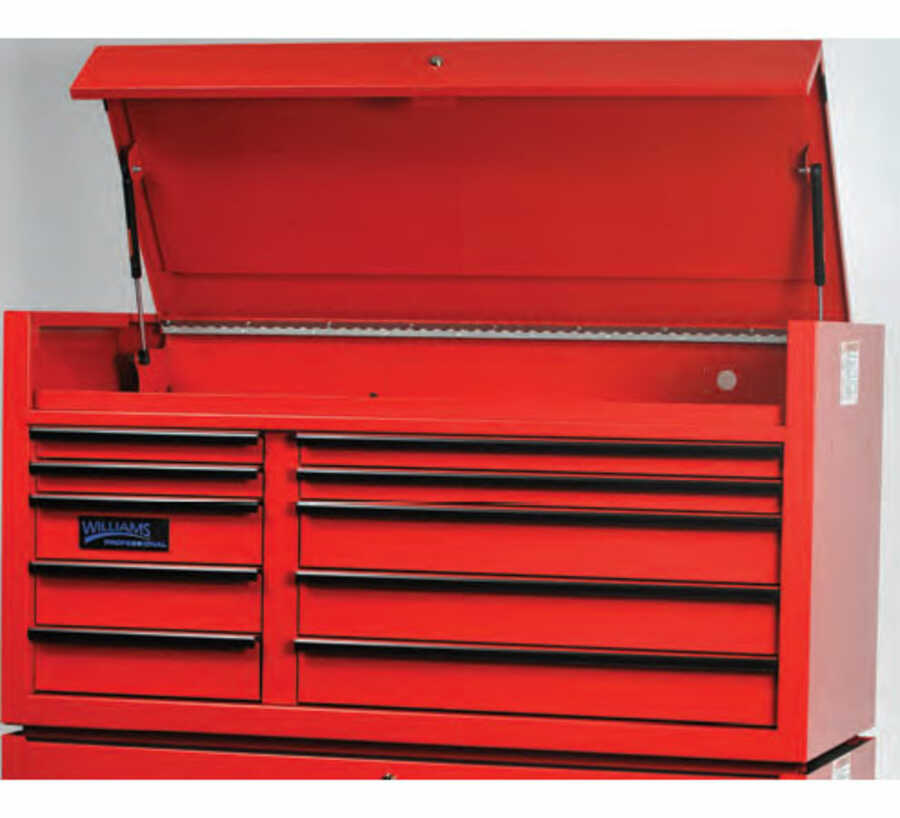55" Wide x 24" Deep 10-Drawer Professional Series Tool Chest Red