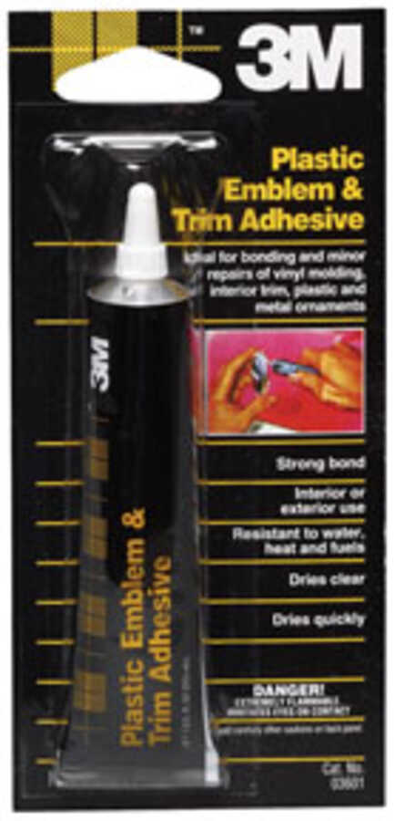 PLASTIC EMBLEM & TRIM ADHESIVE