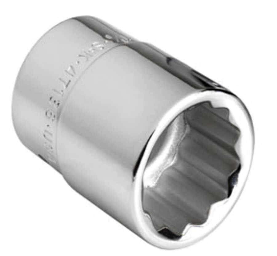 3/4" Dr STD 12 Pt Chrome Socket, 13/16"