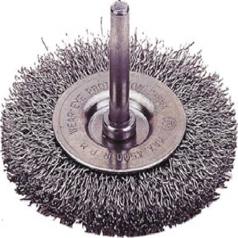 WHEEL BRUSH CRIMPED WIRE 3"