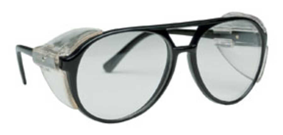 Classic Style Safe Glasses, Black Frame w/ Clear Lens