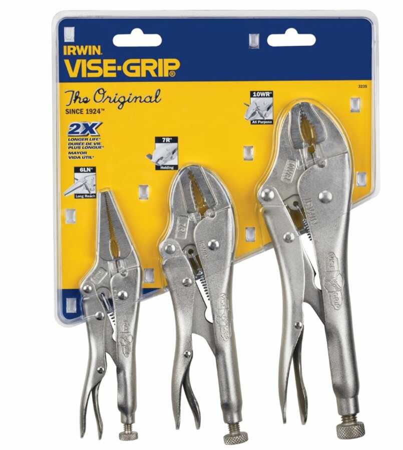 3 Piece Original™ Locking Pliers Set (10WR, 7R and 6LN)