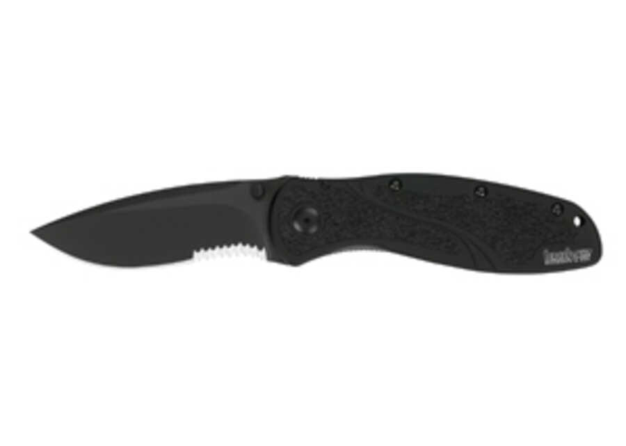 Blur Black Serrated Knife