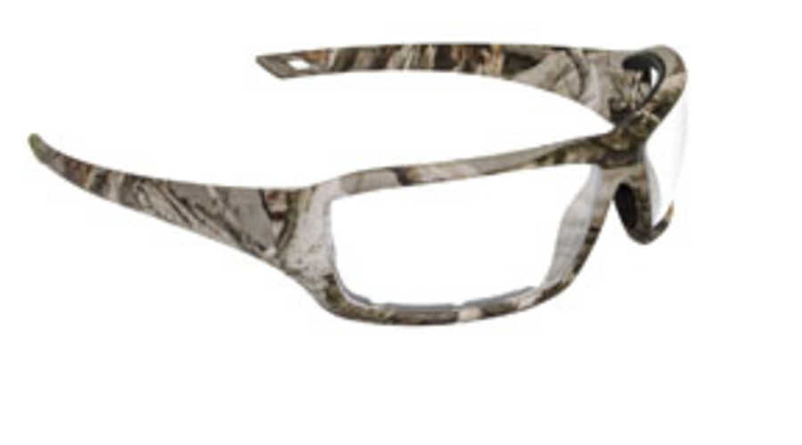 CAMO SAFETY GLASSES CLEAR LENS