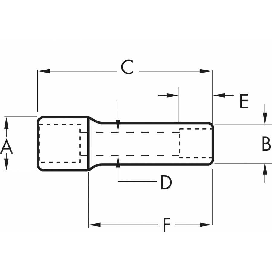 1/2\" Drive 6 Point Deep Impact SAE Socket 1-3/8\"