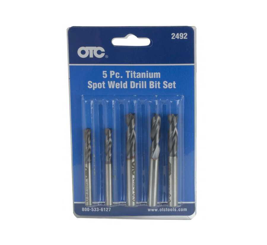 5 PIECE SPOTWELD DRILL BIT SET