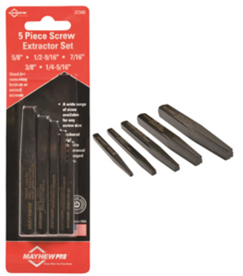 5 Piece Screw Extractor Set