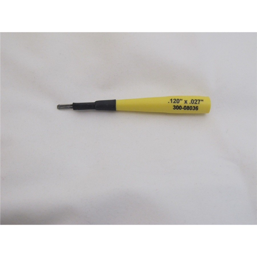 MALE .120 x .027" YELLOW PROBE MALE .120 x .027" YELLOW PROBE