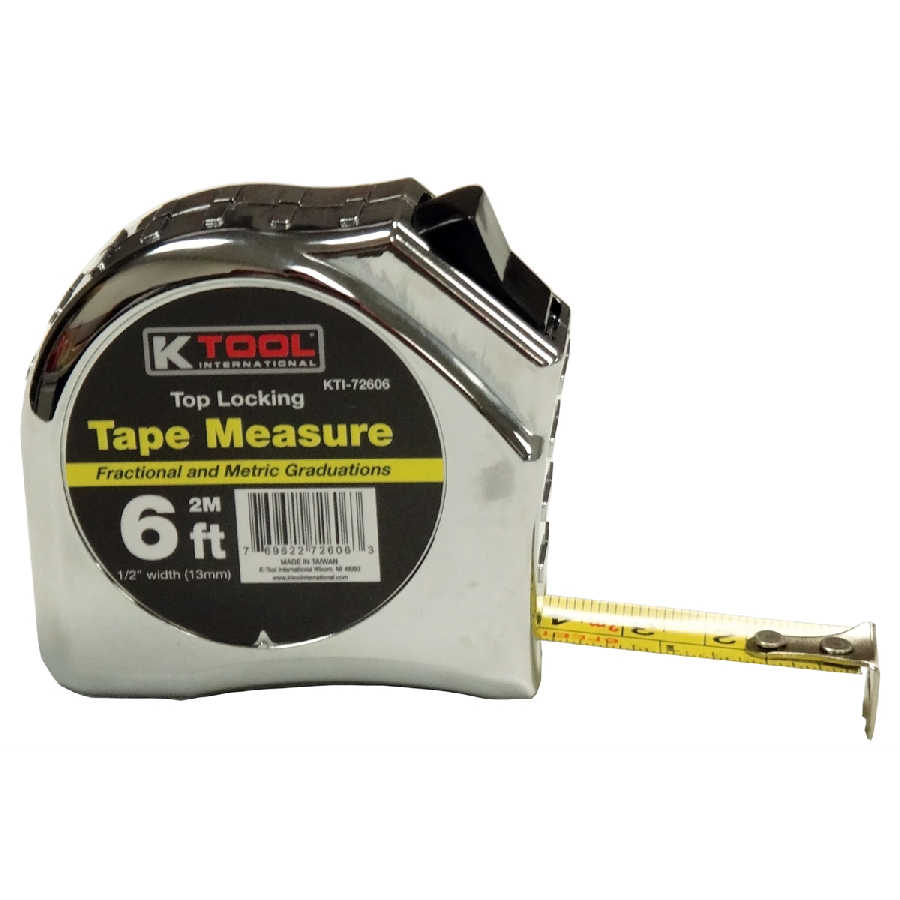 Tape Measure 1/2" x 6', 2M