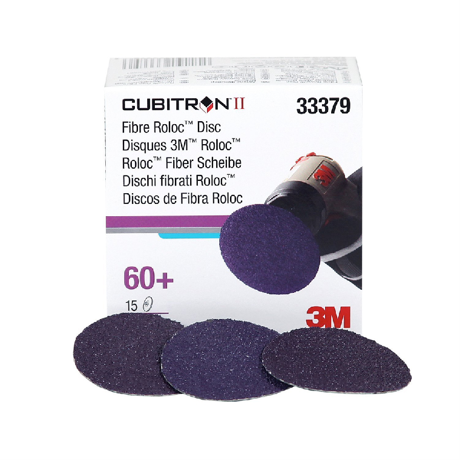 CUBITRON II FIBRE ROLOC DISC 2" 60+ 15/BX, 6BX/CS