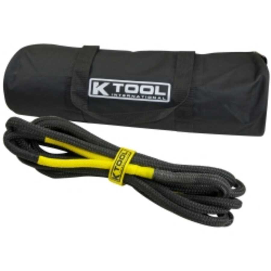 Recovery Tow Rope 1/2" x 20', Yellow Eyes