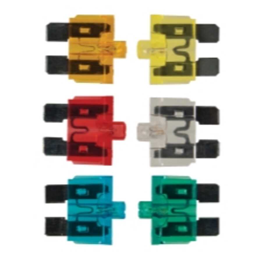 5 THRU 30 AMP ATC/ATO SMART GLOW FUSE KIT 6 PCS