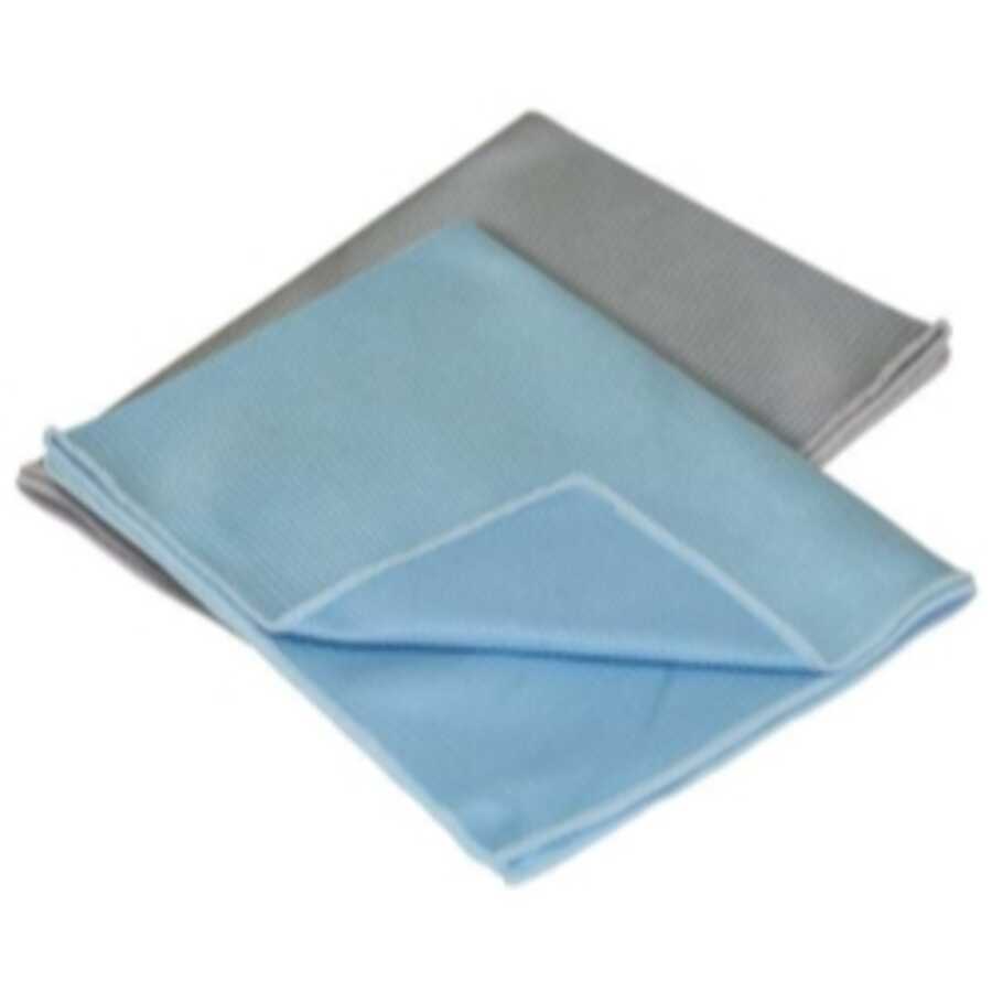 2 pk Glass Microfiber Towel 12 x 16 (80/20 Blend)