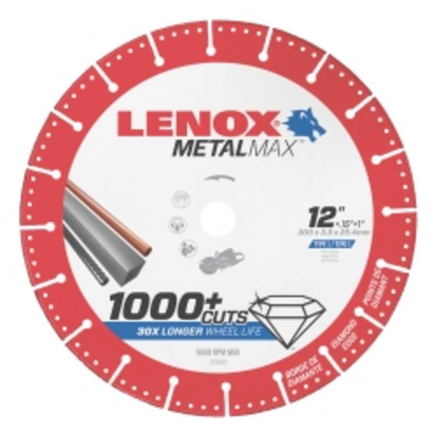 LENOX Mtal Max DIAM CUTOFF WHEEL GS 12" X 1"