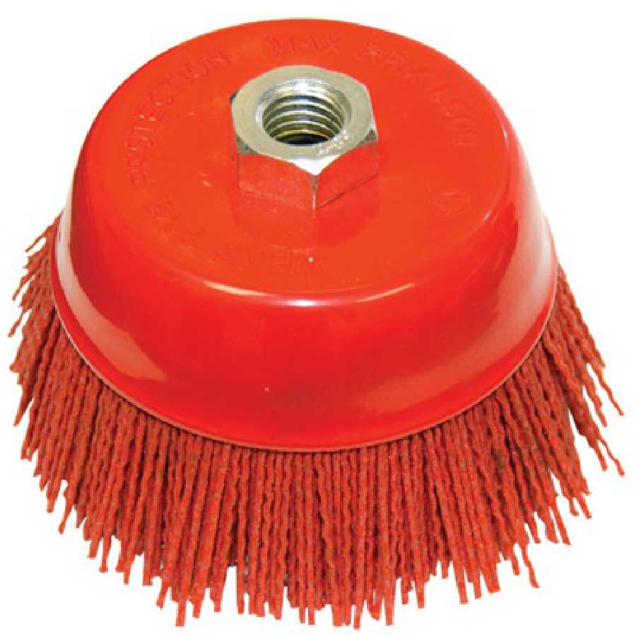 NYLON CUP BRUSH 5"