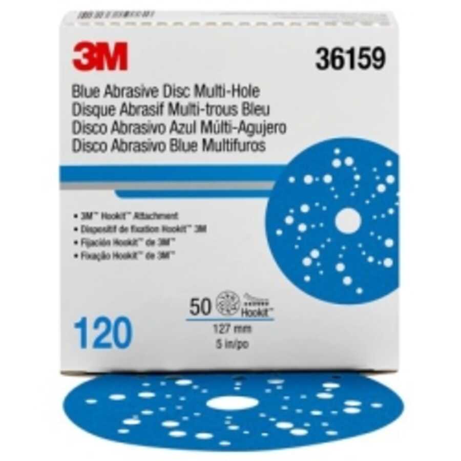 3M Hookit Blue Abrasive Disc Multihole 36159 (4PK)