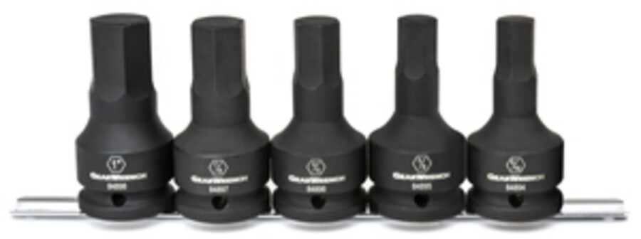 5 Pc. 3/4" Drive SAE Hex