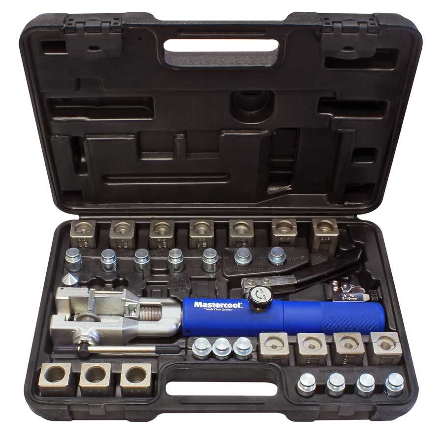 Universal Hydraulic Flaring Tool Set With Tube Cutter