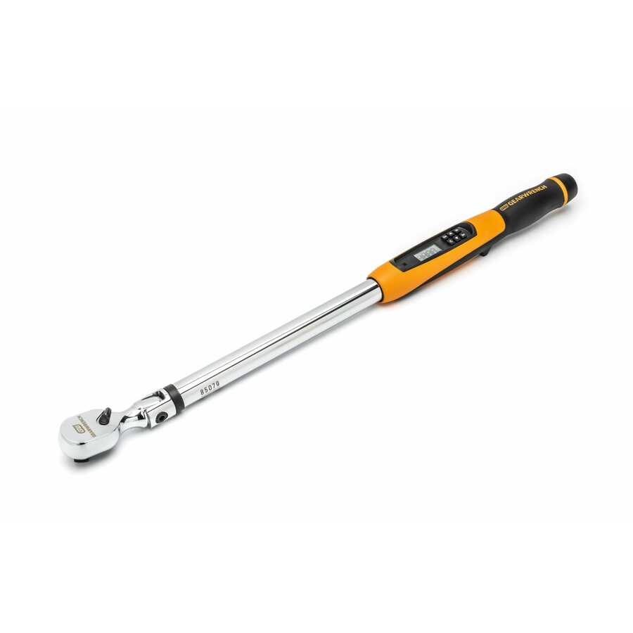 1/2" FLEX HEAD ELECTRONIC TORQUE WRENCH WITH ANGLE 25-250 FT/LBS