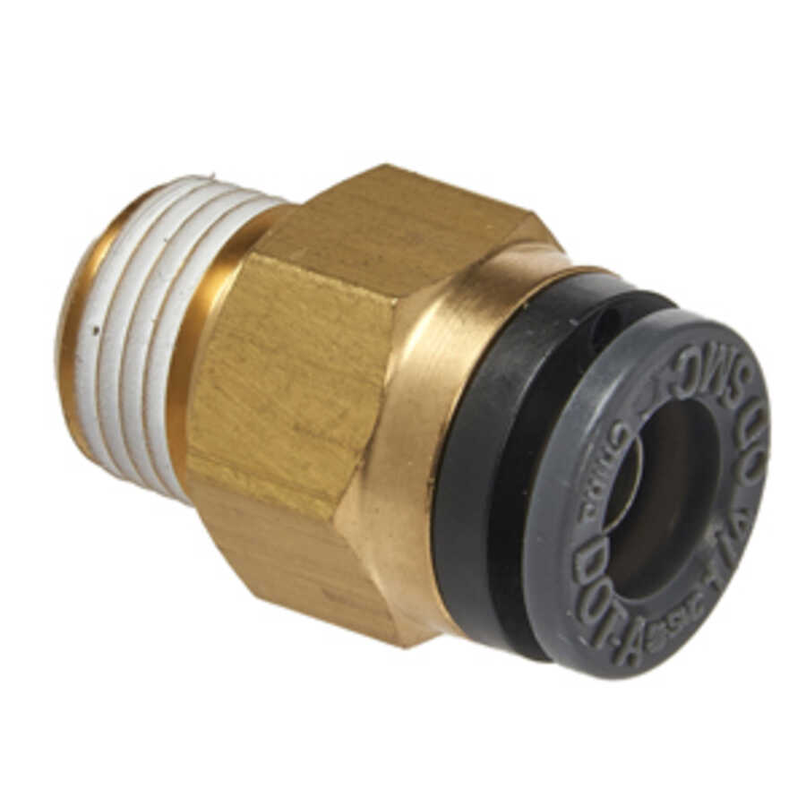 Straight Male Connector 1/4" Tube X 1/8" NPT (2)