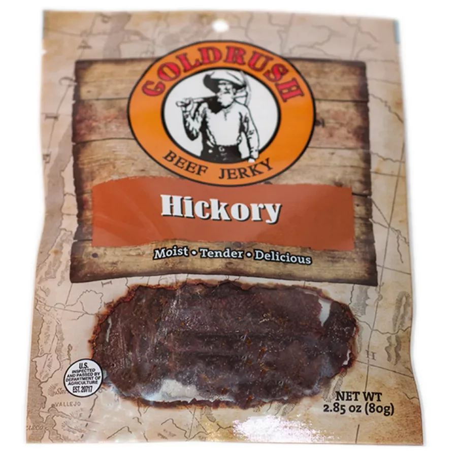 Hickory 2.85 oz Beef Jerky 12 Count (image for) Hickory 2.85 oz Beef Jerky 12 Count