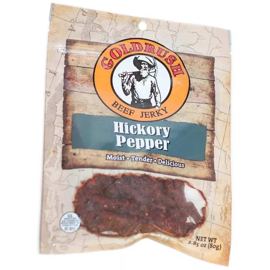 Hickory Pepper 2.85 oz Beef Jerky 12 Ct (image for) Hickory Pepper 2.85 oz Beef Jerky 12 Ct