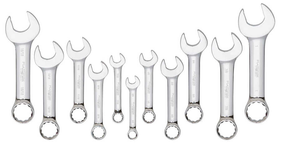 11PC SAE STUBBY WRENCH SET