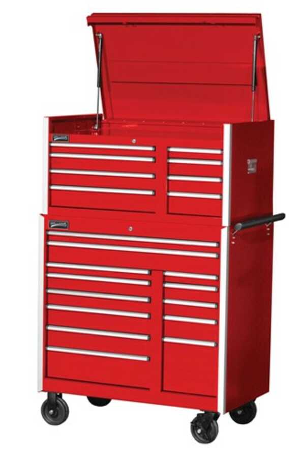 42" 8 Drawer Commercial Top Chest - Red