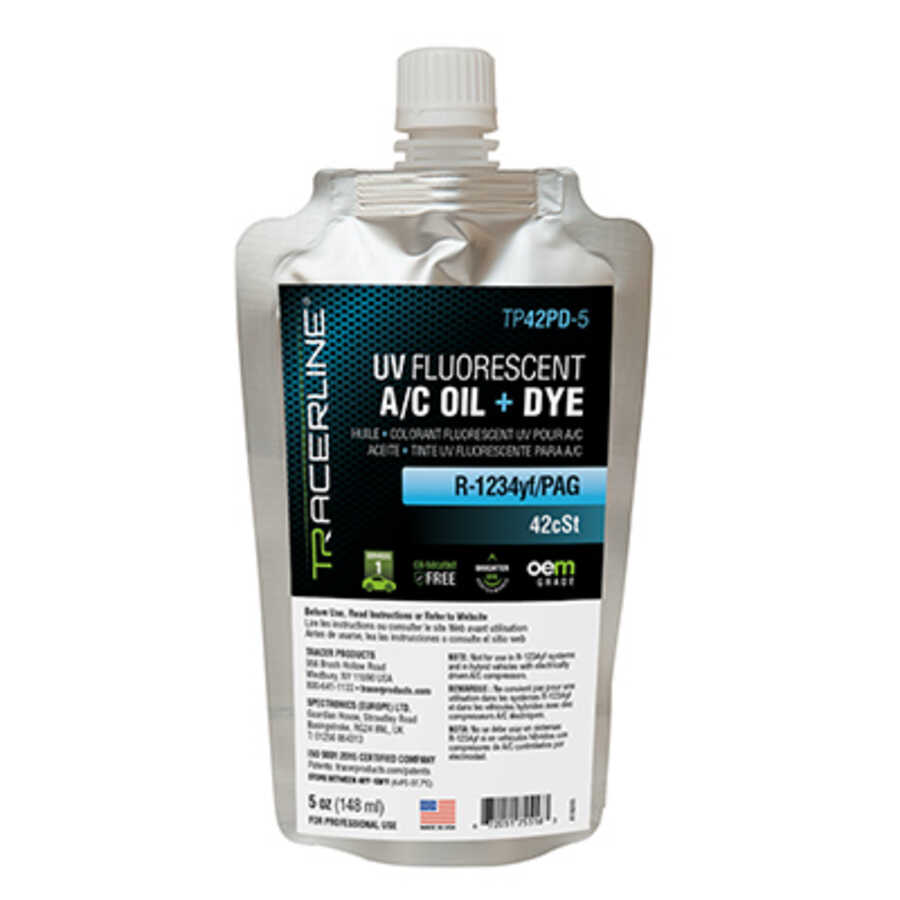 R-1234YF/PAG OIL + UV DYE