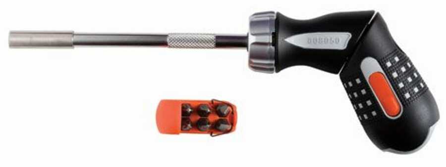 Ratchet Bit Screwdriver Swivel Pistol Grip