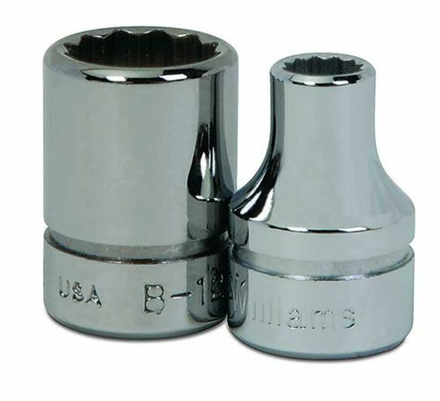 3/8" Drive 12-Point SAE 1" Shallow Socket