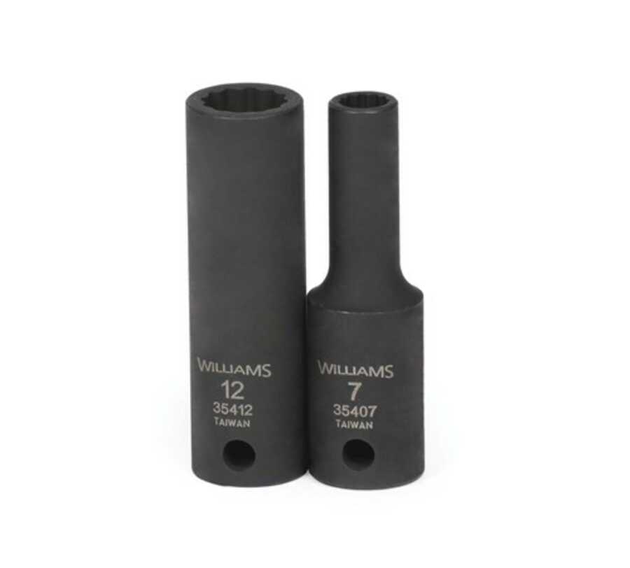 3/8" Drive 12-Point Metric 19 mm Deep Impact Socket