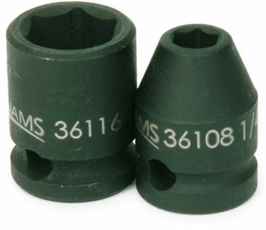 9/16 Shallow 6 Point Impact Socket 3/8 Drive