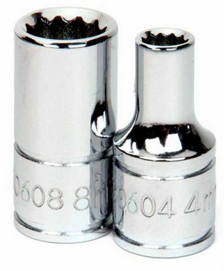 1/4" Drive 12-Point Metric 14 mm Shallow Socket