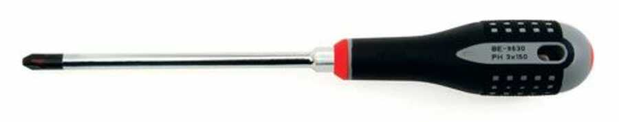 Screwdriver, Ph, Ergo Handle Hex With Bolster, 10