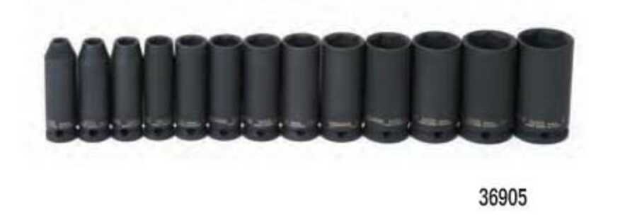 Impact Socket Set 3/8 Drive 13 Piece Deep