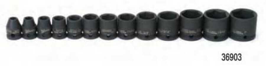 Impact Socket Set 3/8 Drive 13 Piece Std