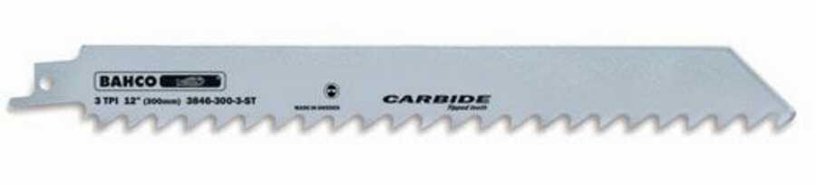 Carb.Tip Recip Str, 9", 3 TPI - 1/Pk