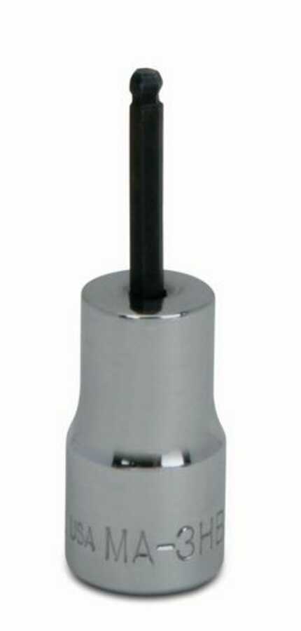 1/4" Drive SAE 3/16" Ball Tip Hex Bit Socket