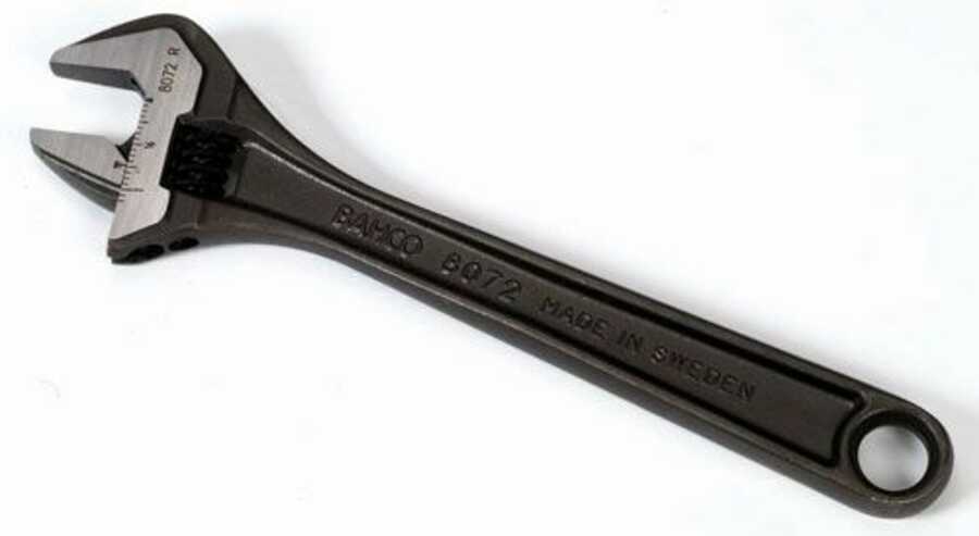 6" SAE Adjustable Industrial Black Finish Wrench