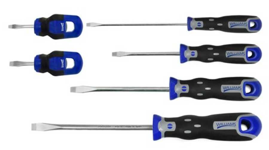 6 Piece Slot Screwdriver Set