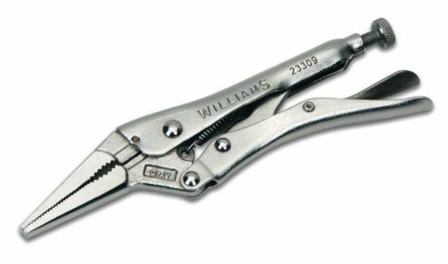 9" Locking Pliers Long Nose with Wire Cutter