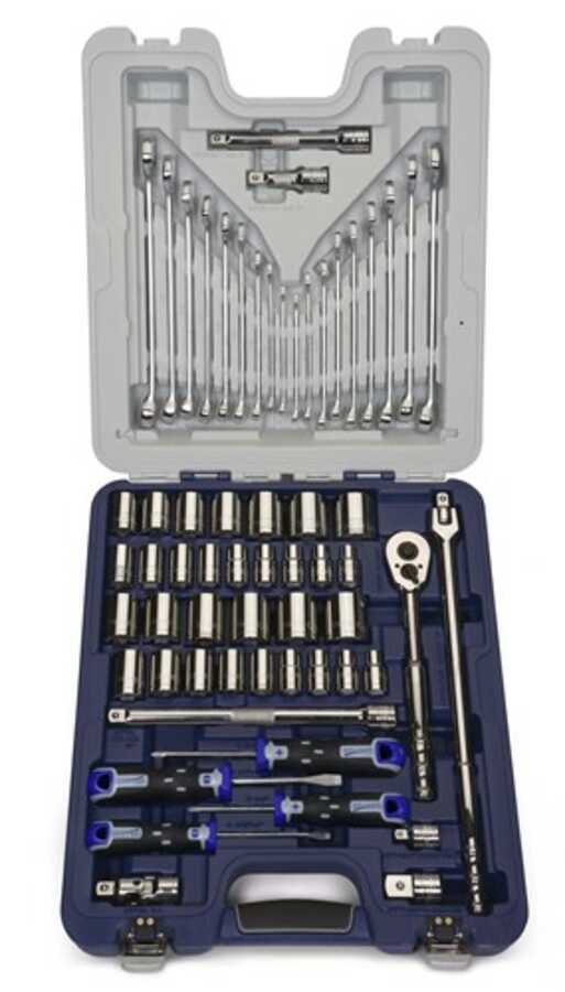 61 Piece Socket, Wrench, and Screwdriver Set