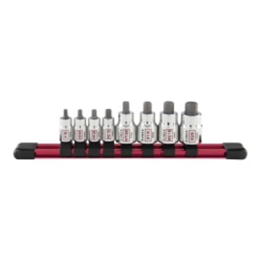 1/4\" & 3/8\" DR Stubby Sae Hex Bit Socket Set