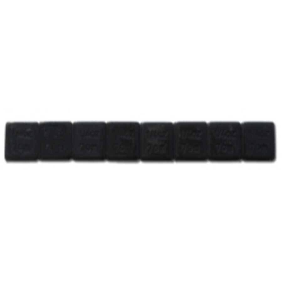 Black Poly Coated Tape-A-Weight 0.25Oz. 30/Strips